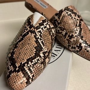 Steve Madden Faux Snake Skin print Mules wards